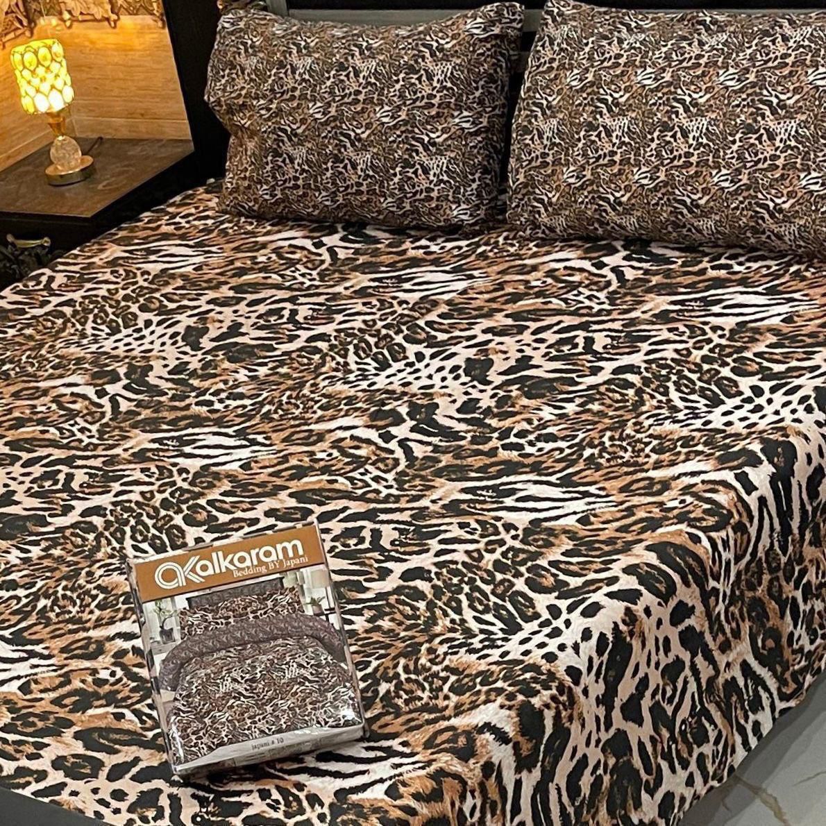 Cotton 3pc King Size Bedsheet AKS 566