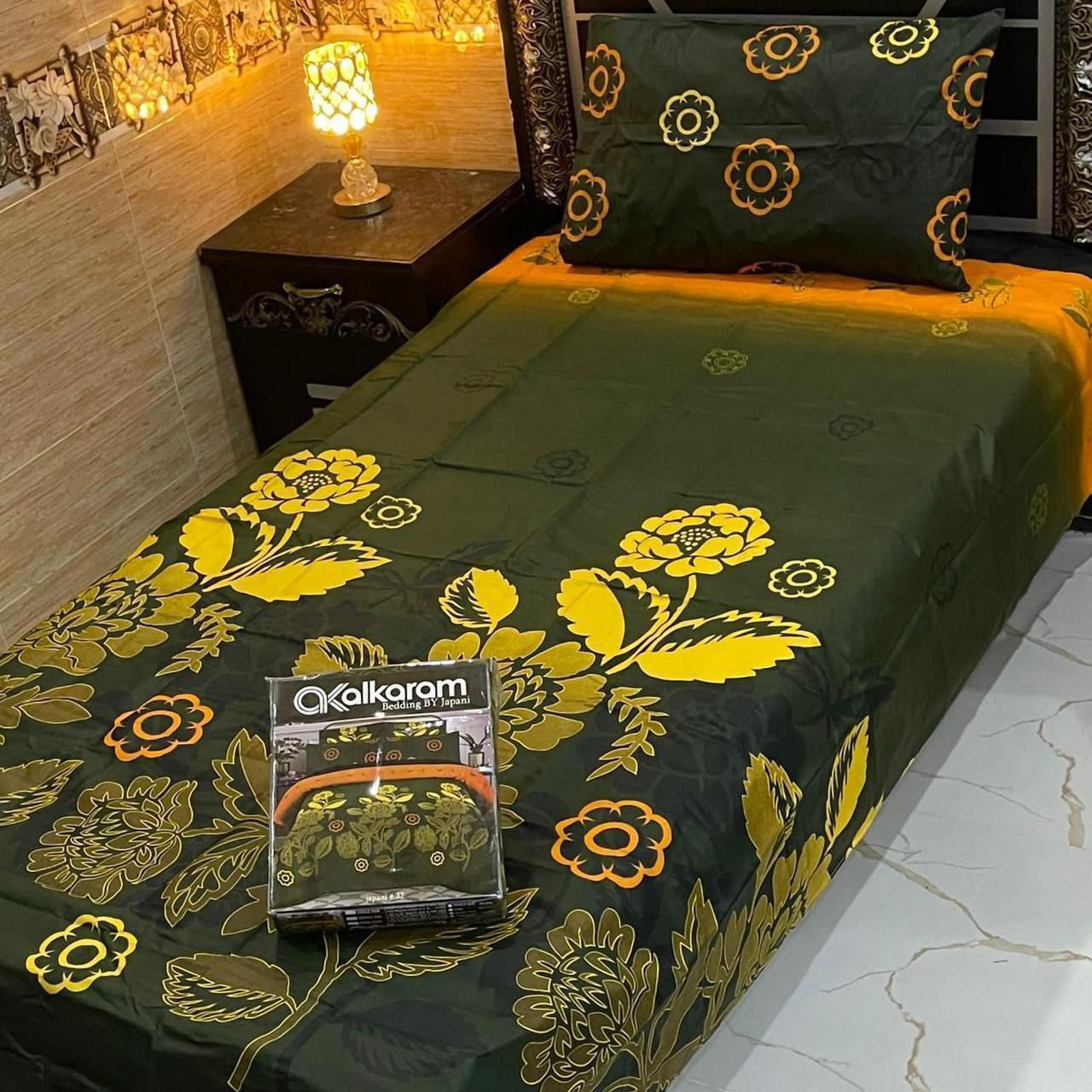 Cotton 4pc Single Pair Bedsheet AKS 532
