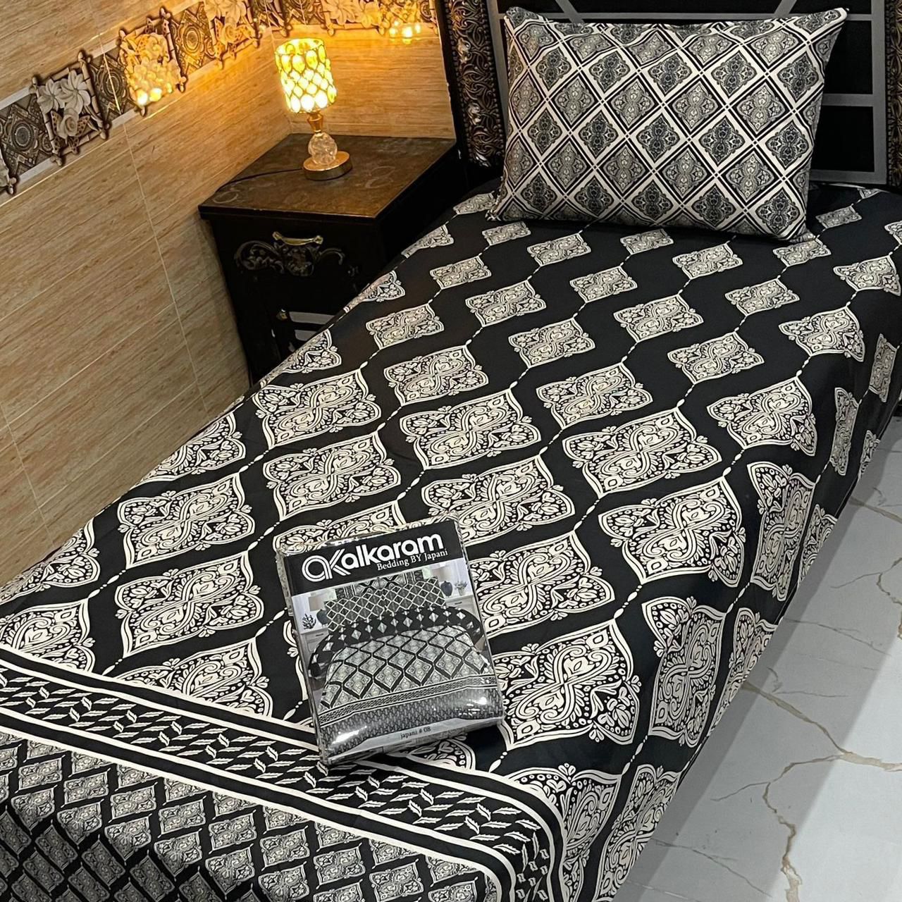 Cotton 4pc Single Pair Bedsheet AKS 534