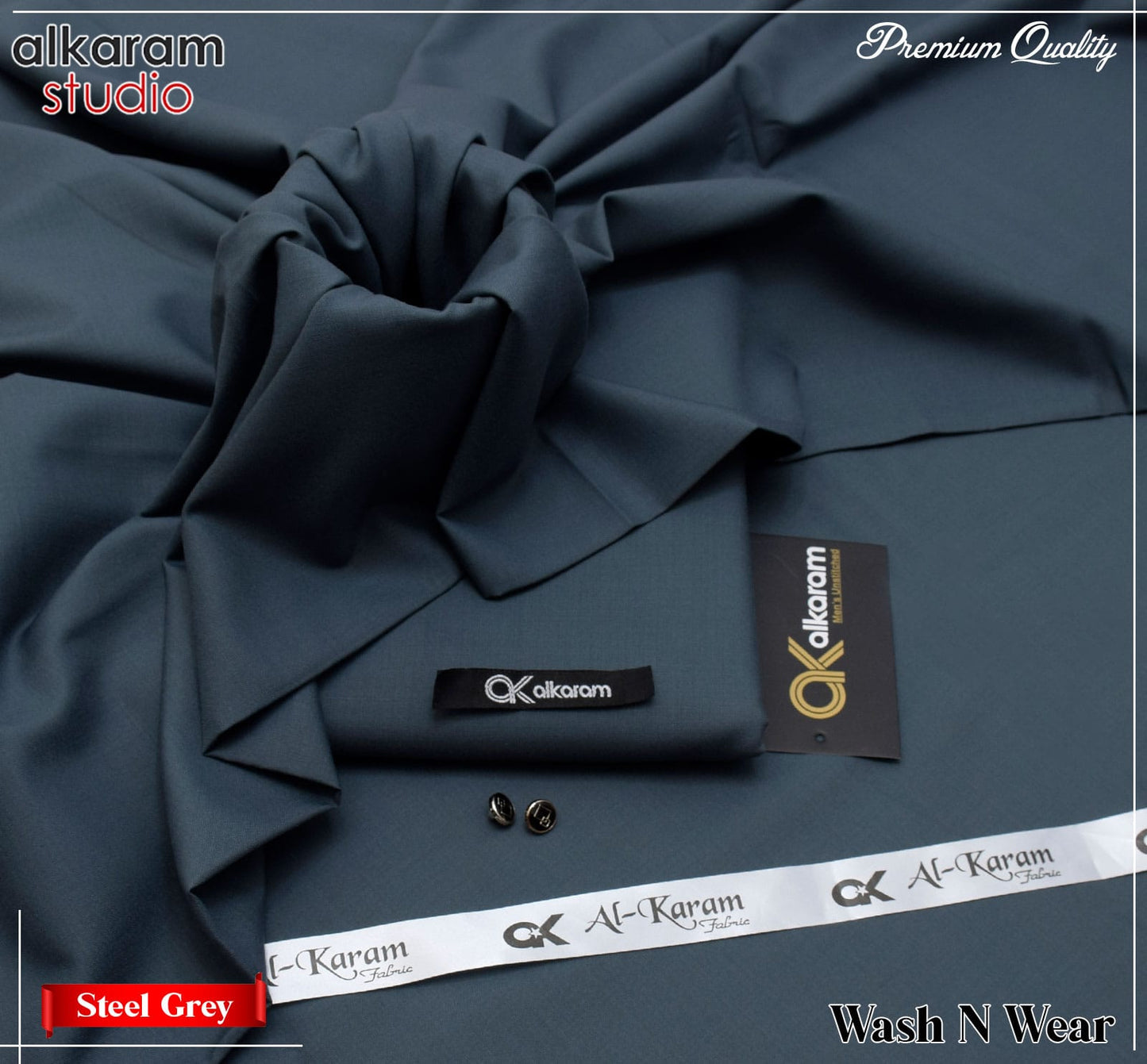 UNSTITCHED FOUR-SEASON WASH & WEAR AKS 182