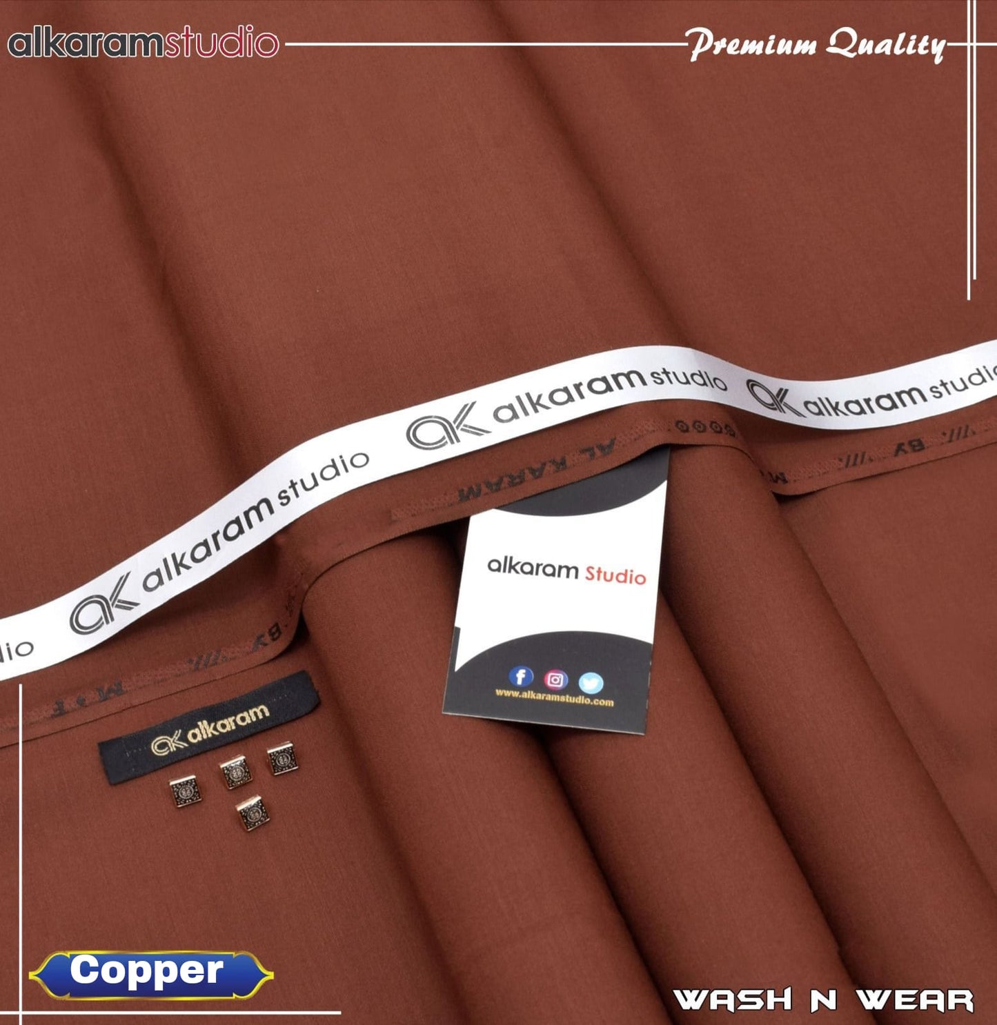 UNSTITCHED FOUR-SEASON WASH & WEAR AKS 168