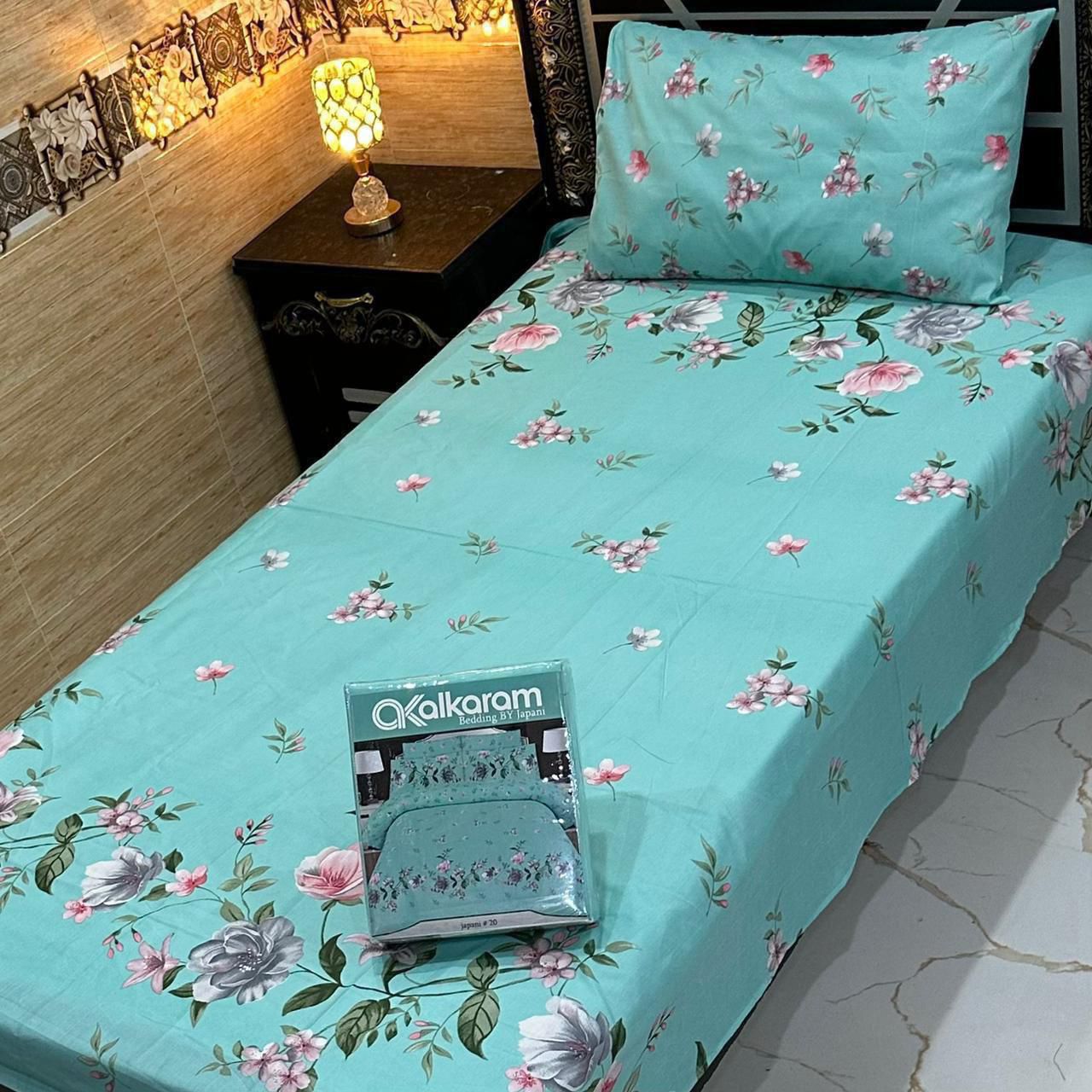 Cotton 4pc Single Pair Bedsheet AKS 510