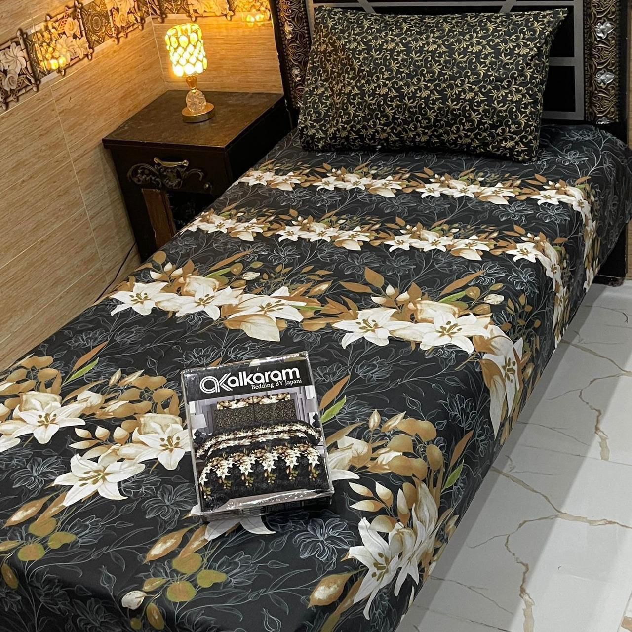 Alkaram 4pc Single Pair Bedsheet code 516