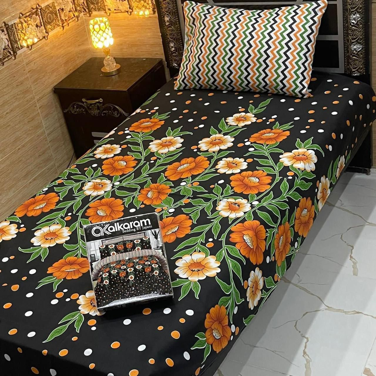 Alkaram 4pc Single Pair Bedsheet code 517