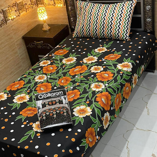 Alkaram 4pc Single Pair Bedsheet code 517