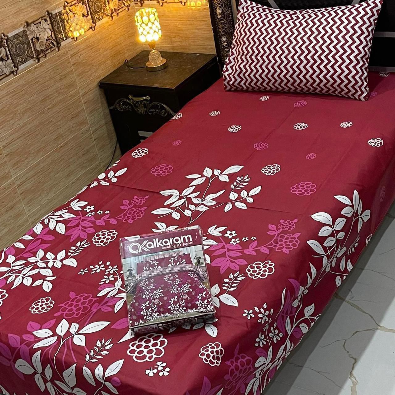 Alkaram 4pc Single Pair Bedsheet code 518