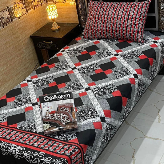Alkaram 4pc Single Pair Bedsheet code 519
