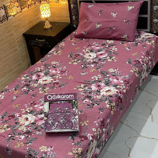 Alkaram 4pc Single Pair Bedsheet code 521