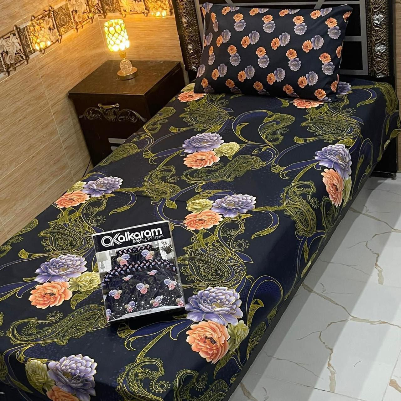 Alkaram 4pc Single Pair Bedsheet code 522