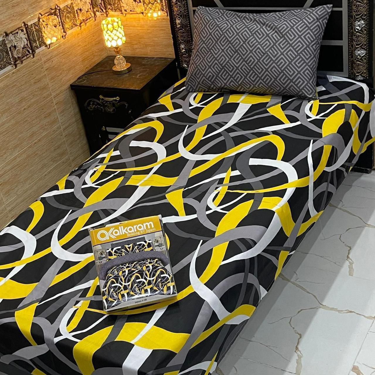 Alkaram 4pc Single Pair Bedsheet code 529