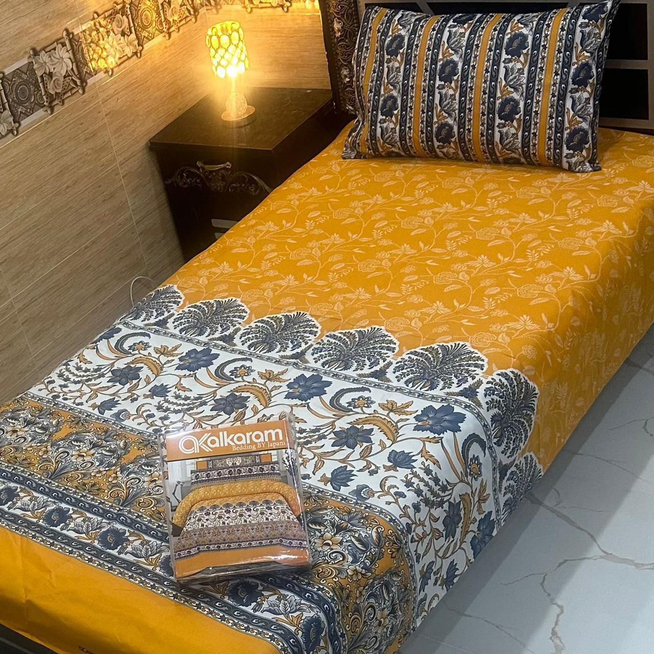 Alkaram 4pc Single Pair Bedsheet code 534