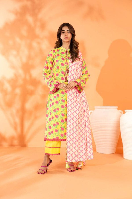 Unstitched 3-Piece Printed Lawn Suit