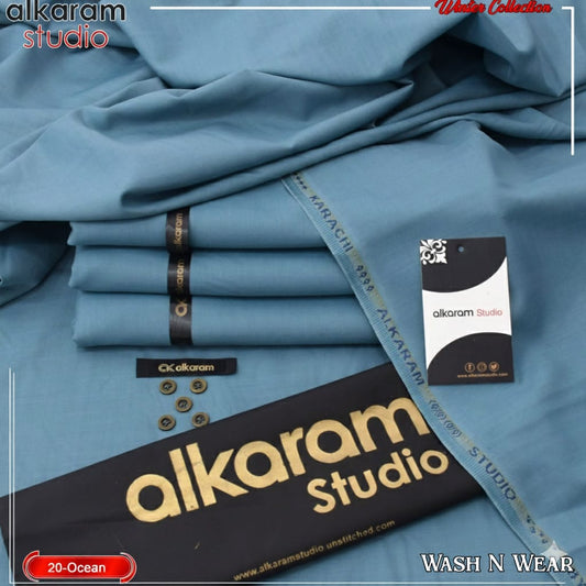 ALKARAM UNSTITCHED WINTER WASH & WEAR CODE 034