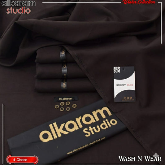 ALKARAM UNSTITCHED WINTER WASH & WEAR CODE 047
