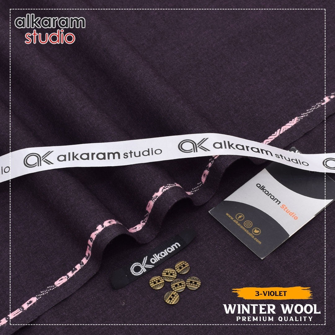 ALKARAM UNSTITCHED WINTER PASHMINA WOOL CODE 068