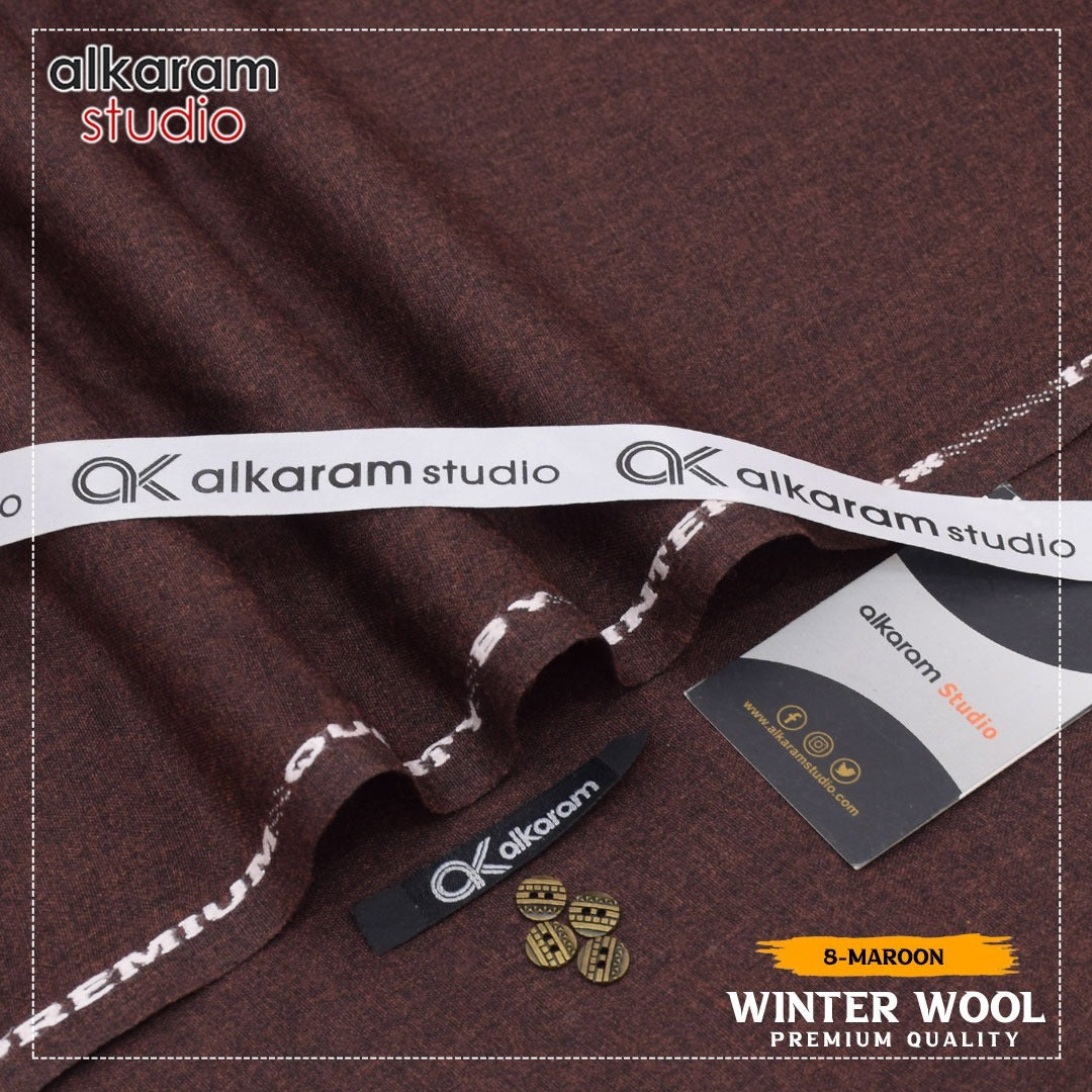 ALKARAM UNSTITCHED WINTER PASHMINA WOOL CODE 072