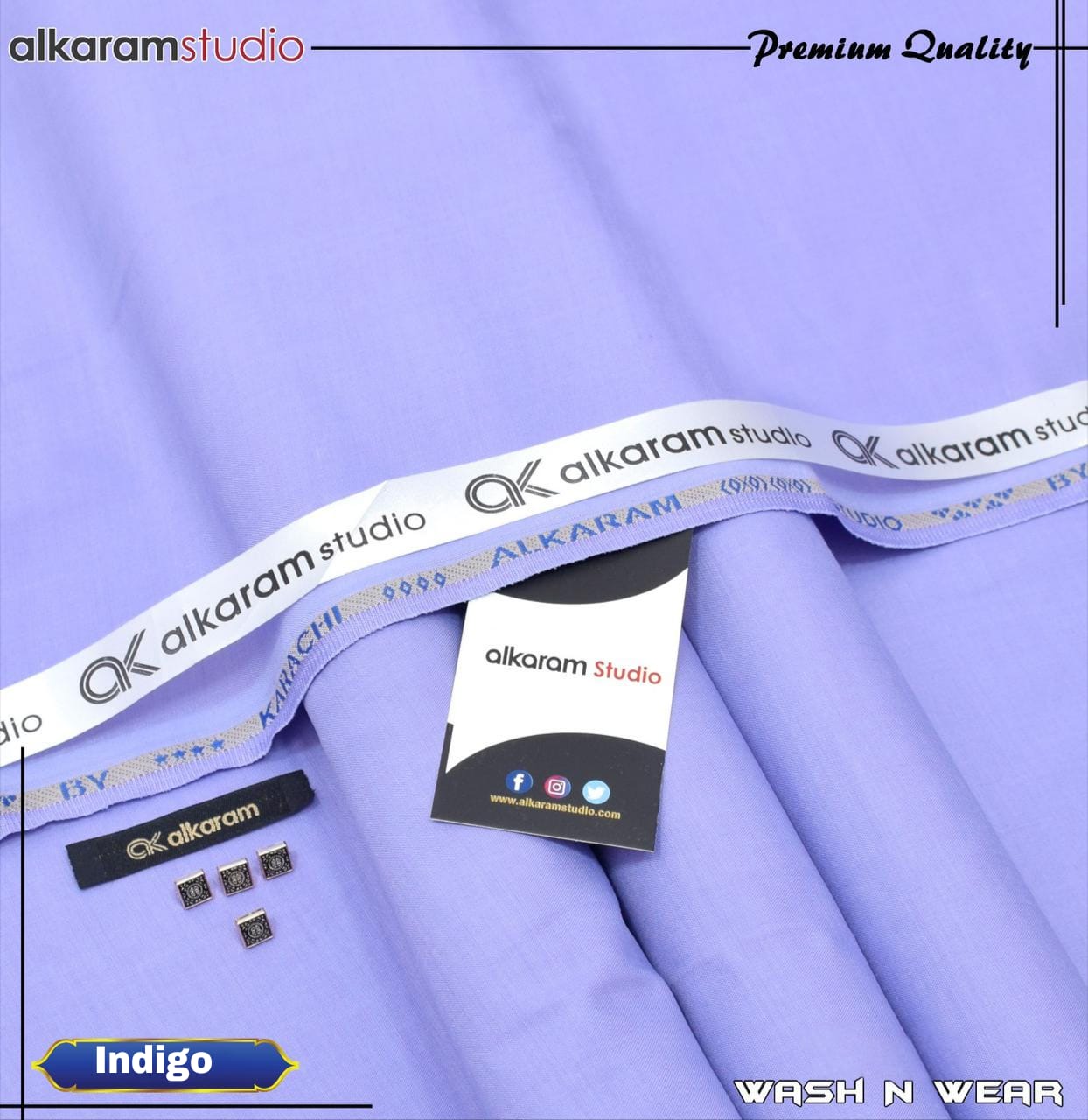 UNSTITCHED FOUR-SEASON WASH & WEAR AKS 153