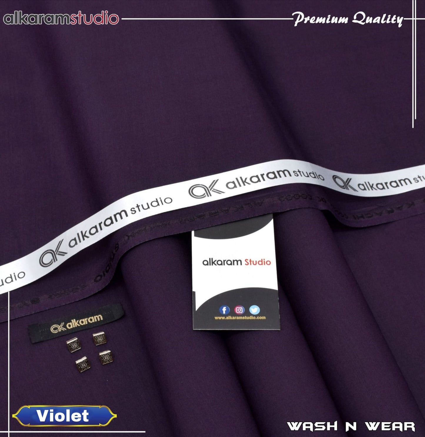 UNSTITCHED FOUR-SEASON WASH & WEAR AKS 155