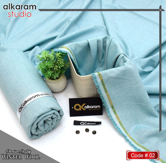 ALKARAM UNSTITCHED WINTER RUSSIAN WOOL CODE 012