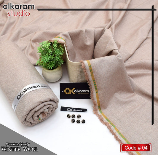 ALKARAM UNSTITCHED WINTER RUSSIAN WOOL CODE 014