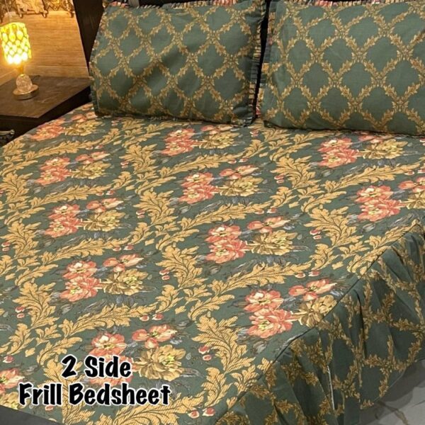 3 pcs  FRILL  BED sheet 44022