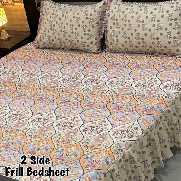 3 pcs  FRILL  BED sheet 44017