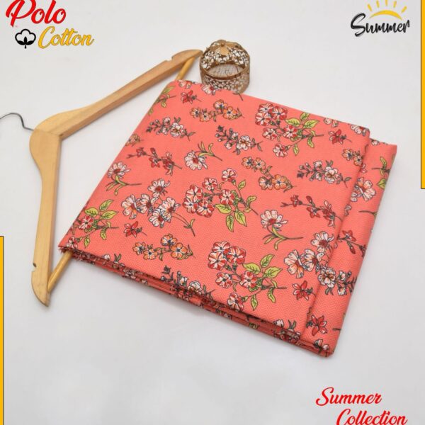 DIGITAL FLORAL PRINTED Micro Polo Cotton 2 Pcs Summer Collection 739