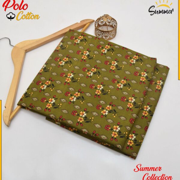 DIGITAL FLORAL PRINTED Micro Polo Cotton 2 Pcs Summer Collection 741