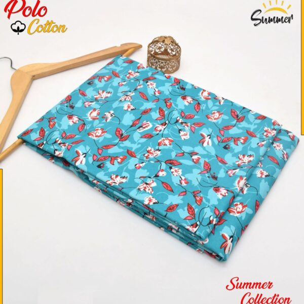DIGITAL FLORAL PRINTED Micro Polo Cotton 2 Pcs Summer Collection 745
