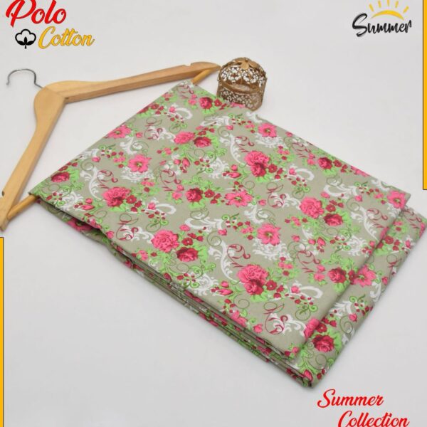 DIGITAL FLORAL PRINTED Micro Polo Cotton 2 Pcs Summer Collection 744