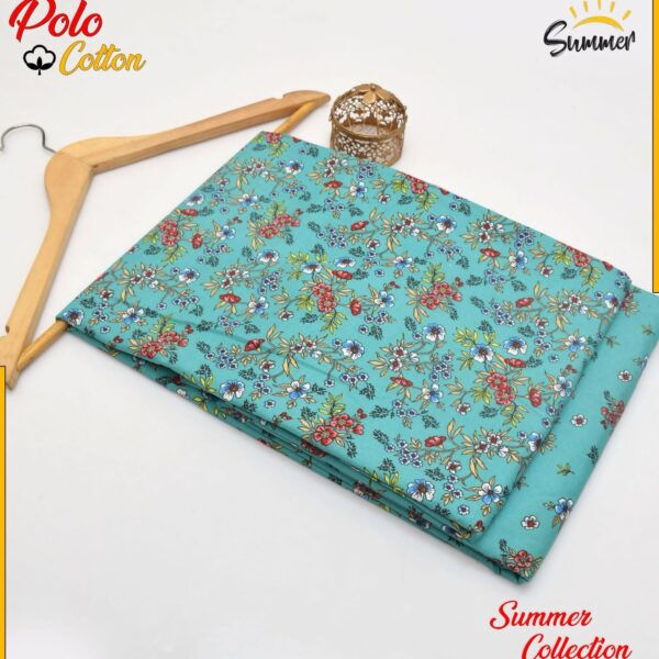 DIGITAL FLORAL PRINTED Micro Polo Cotton 2 Pcs Summer Collection 748