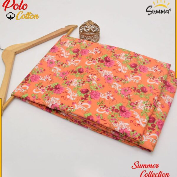 DIGITAL FLORAL PRINTED Micro Polo Cotton 2 Pcs Summer Collection 750