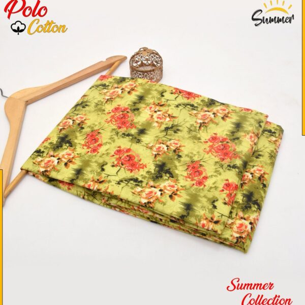 DIGITAL FLORAL PRINTED Micro Polo Cotton 2 Pcs Summer Collection 751