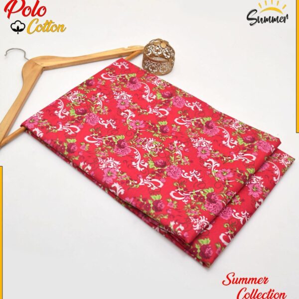 DIGITAL FLORAL PRINTED Micro Polo Cotton 2 Pcs Summer Collection 753