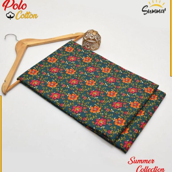 DIGITAL FLORAL PRINTED Micro Polo Cotton 2 Pcs Summer Collection 754