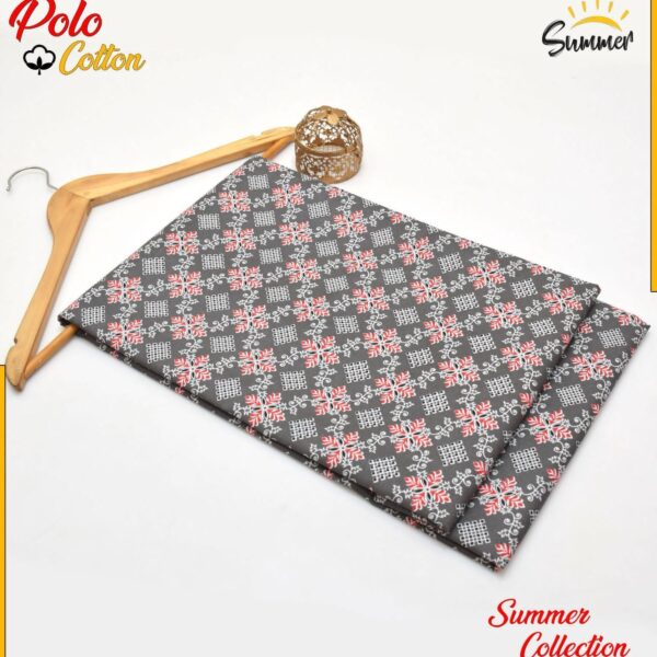 DIGITAL FLORAL PRINTED Micro Polo Cotton 2 Pcs Summer Collection 758