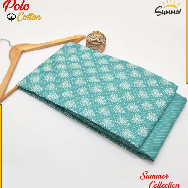 DIGITAL FLORAL PRINTED Micro Polo Cotton 2 Pcs Summer Collection 763