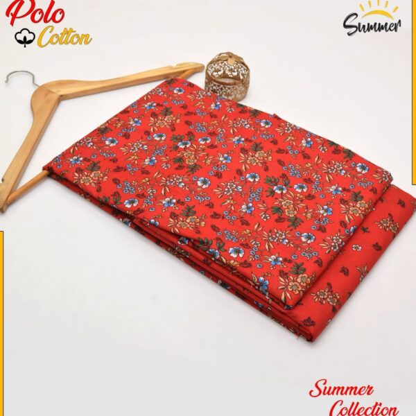 DIGITAL FLORAL PRINTED Micro Polo Cotton 2 Pcs Summer Collection 765