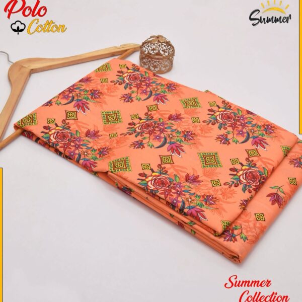DIGITAL FLORAL PRINTED Micro Polo Cotton 2 Pcs Summer Collection 771