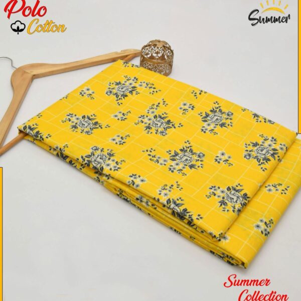 DIGITAL FLORAL PRINTED Micro Polo Cotton 2 Pcs Summer Collection 773