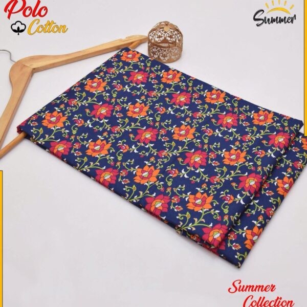 DIGITAL FLORAL PRINTED Micro Polo Cotton 2 Pcs Summer Collection 777