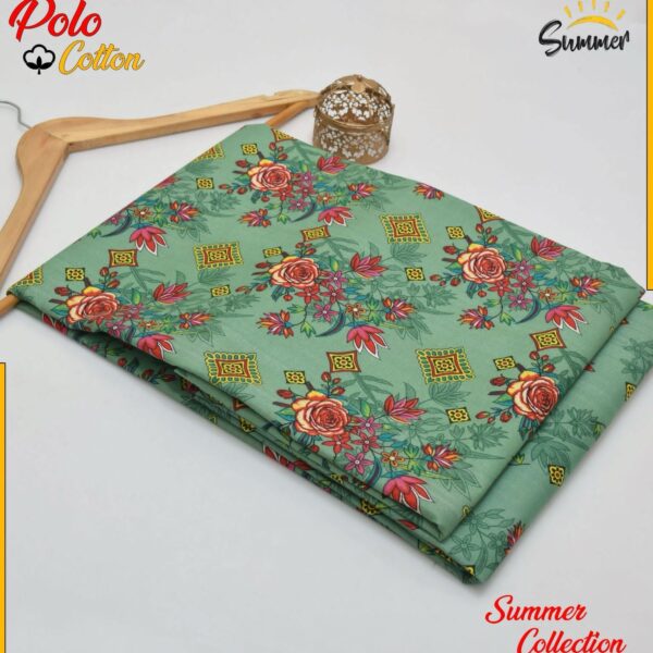 DIGITAL FLORAL PRINTED Micro Polo Cotton 2 Pcs Summer Collection 786